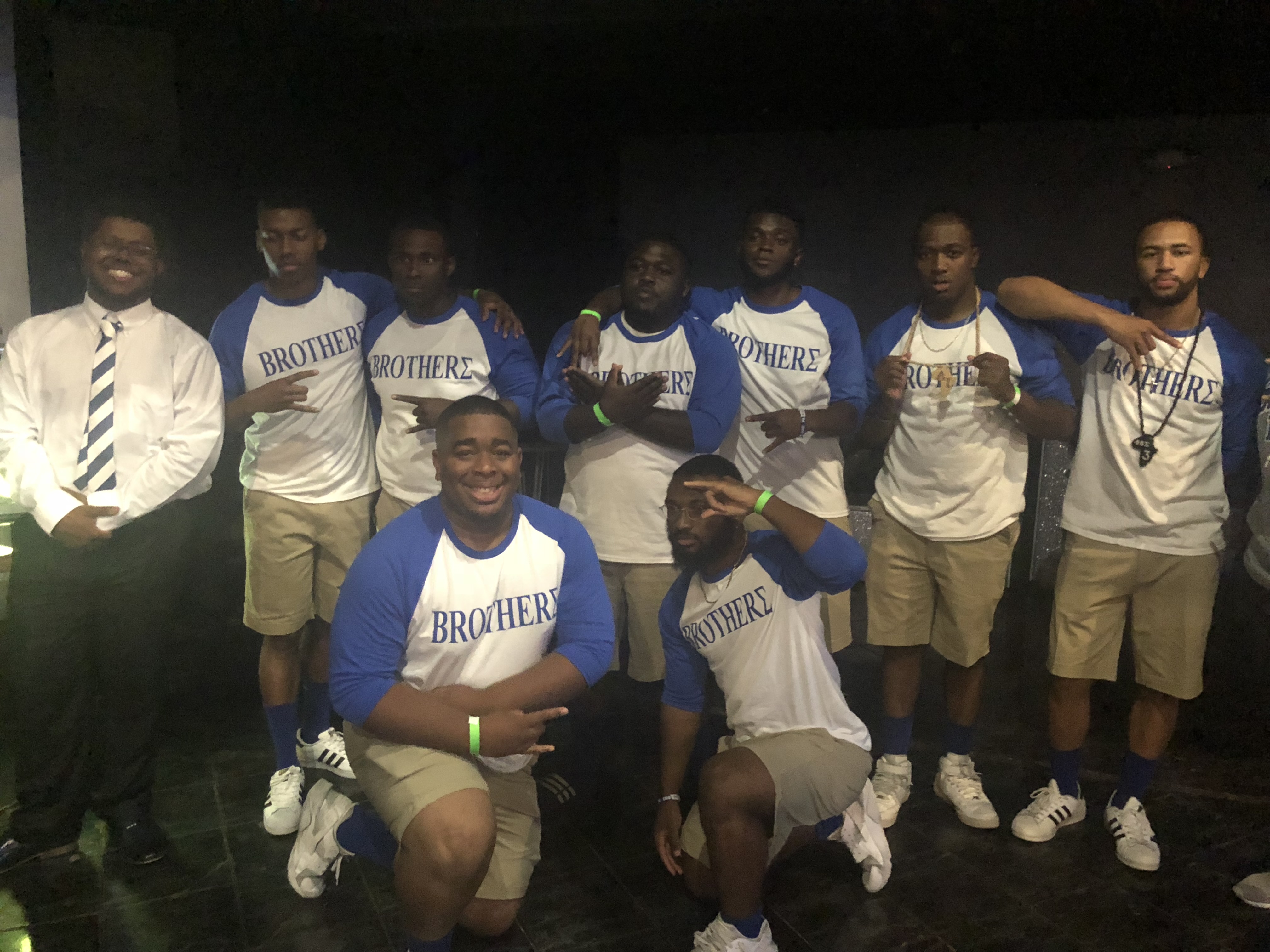 Brothers in matching jerseys